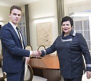 Justinas &Scaron;vėgžda ir Audronė Pitrėnienė