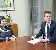 Justinas &Scaron;vėgžda ir Audronė Pitrėnienė
