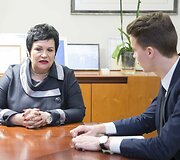 Justinas &Scaron;vėgžda ir Audronė Pitrėnienė
