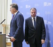 Sauliaus Skvernelio ir Algirdo Butkevičiaus spaudos konferencija 