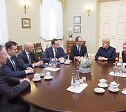 Kęstutis Jucevičius, Dainoras Bradauskas, Saulius Urbanavičius, Evaldas Pa&scaron;ilis, Rimvydas Norkus ir Dalia Grybauskaitė