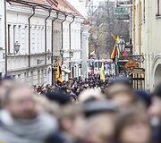 Vasario 16-osios minėjimas prie Signatarų namų Vilniuje