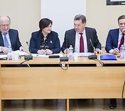 Andrius Kubilius, Loreta Graužinienė, Algirdas Butkevičius ir Gabrielius Landsbergis