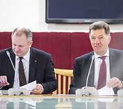 Kęstas Komskis ir Algirdas Butkevičius