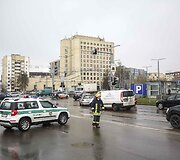 Rastas sprogmuo prie prekybos centro &bdquo;Panorama&ldquo;