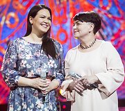Girmantė Vaitkutė su mama Laima
