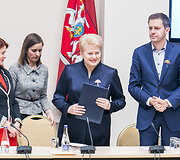 Dalia Grybauskaitė susitiko su savivaldybių merais