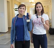 Donata Vi&scaron;tartaitė ir Milda Valčiukaitė