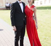 Buvusi &bdquo;Mokinukių&ldquo; narė Rūta Žilionytė su draugu Justinu Stanislovaičiu