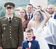 Bažnytinė Irūnos Puzaraitės ir Roko Čepononio santuoka Li&scaron;kiavoje