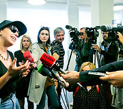 &bdquo;Eurovizijos&ldquo; nugalėtoja Jamala atskrido į Vilnių 