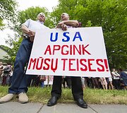 Prie JAV ambasados &ndash; tautinių mažumų mitingas