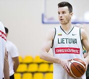Lietuvos vyrų krep&scaron;inio rinktinės treniruotė