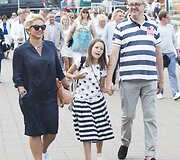 Audrius Siaurusevičius su žmona Ingrida ir dukra Guoda