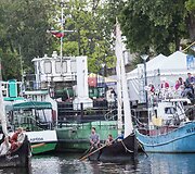 Klaipėdoje sutikta 15 istorinių laivų flotilė