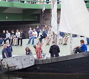 Klaipėdoje sutikta 15 istorinių laivų flotilė