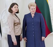 Jana Vanaveski ir Dalia Grybauskaitė