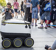 Estijos startuolio &bdquo;Starship Technologies&ldquo; gatvės robotai