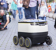 Estijos startuolio &bdquo;Starship Technologies&ldquo; gatvės robotai