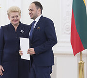 Apdovanojimų akimirka