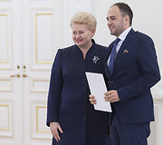 Apdovanojimų akimirka