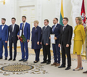 Apdovanojimų akimirka