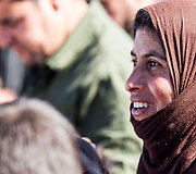 Stovyklos gyventojai laukia savo artimųjų