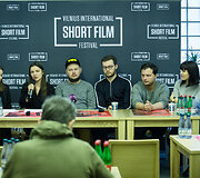 11-ojo Vilniaus taprtautinio trumpųjų filmų festivalio spaudos konferencija