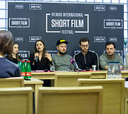 11-ojo Vilniaus taprtautinio trumpųjų filmų festivalio spaudos konferencija