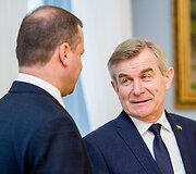 Saulius Skvernelis ir Viktoras Pranckietis
