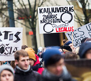 Eitynių už gyvūnų teises akimirka