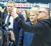 Vilniaus knygų mugės atidarymo akimirka
