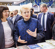 Vilniaus knygų mugės atidarymo akimirka
