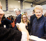 Vilniaus knygų mugės atidarymo akimirka