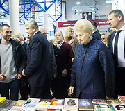 Vilniaus knygų mugės atidarymo akimirka