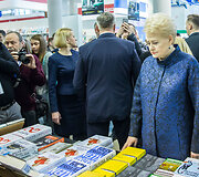 Vilniaus knygų mugės atidarymo akimirka