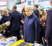 Vilniaus knygų mugės atidarymo akimirka
