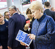 Vilniaus knygų mugės atidarymo akimirka