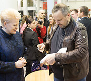 Vilniaus knygų mugės atidarymo akimirka