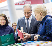 Vilniaus knygų mugės atidarymo akimirka