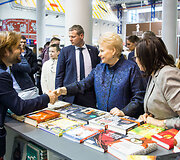Vilniaus knygų mugės atidarymo akimirka