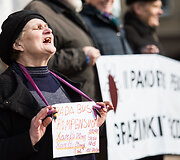 Mitingas, skirtas pensijų ir algų didinimui