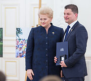 Apdovanojimų akimirka
