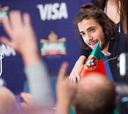 &bdquo;Eurovizijos&ldquo; nugalėtojo Salvadoro Sobralo  spaudos konferencija 