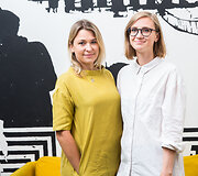 &bdquo;Kino po žvaigždėmis&ldquo; organizatorės Greta Akcijonaitė ir Rūta &Scaron;vedkauskaitė 