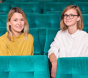 &bdquo;Kino po žvaigždėmis&ldquo; organizatorės Greta Akcijonaitė ir Rūta &Scaron;vedkauskaitė 