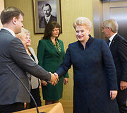 Prezidentė Dalia Grybauskaitė susitiko su Seimo vadovybe