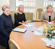 Prezidentė Dalia Grybauskaitė susitiko su Seimo vadovybe