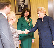 Prezidentė Dalia Grybauskaitė susitiko su Seimo vadovybe