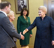 Prezidentė Dalia Grybauskaitė susitiko su Seimo vadovybe